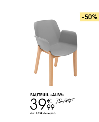 FAUTEIL ALBY 39,99€ - dont 0,25€ d'éco part.