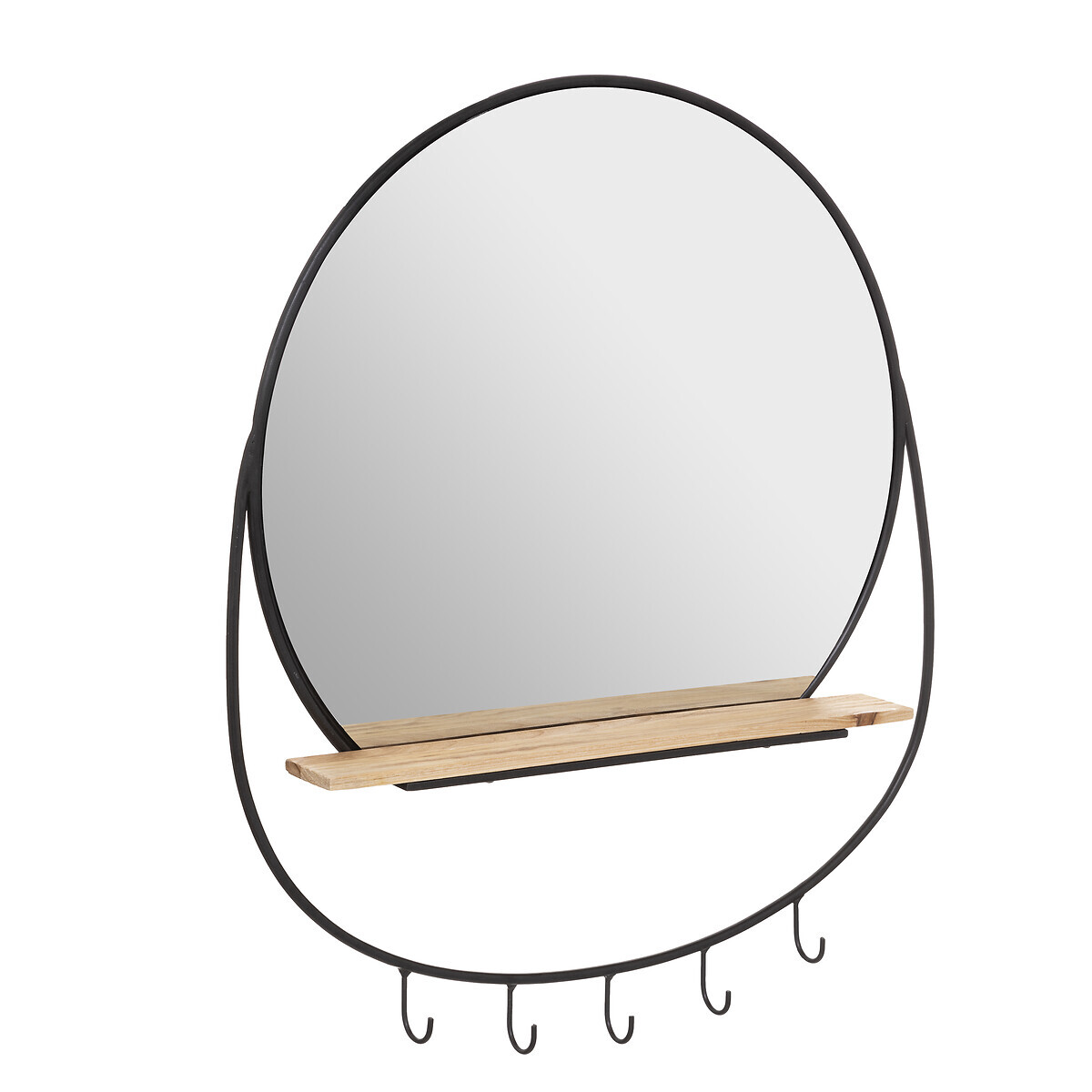 Ensemble Miroir + Console Style Baroque Louis XVI Noir - Imitation Vintage, Résine Et Plastique Recyclé